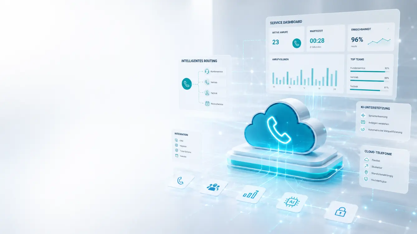 Cloud-Telefonie und KI für modernen Kundenkontakt